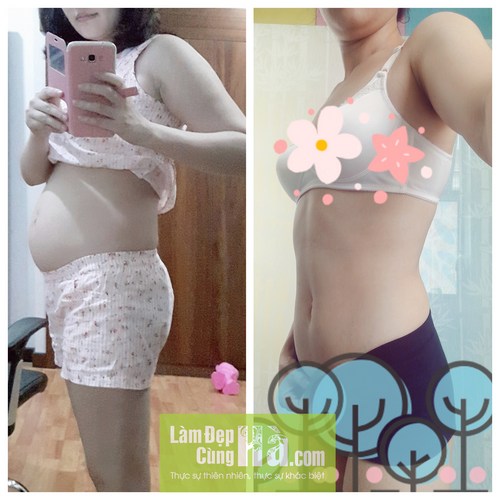 Giảm Cân Sau Sinh - Kinh Nghiệm Giảm 20cm Mỡ Bụng và 10kg Của Mẹ 3 Con
